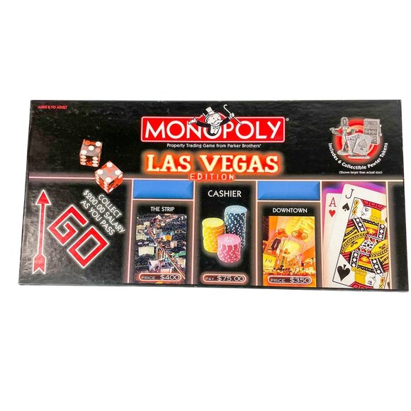 Monopoly Las Vegas Edition Board Game USAopoly Open Box Complete - Picture 1 of 5